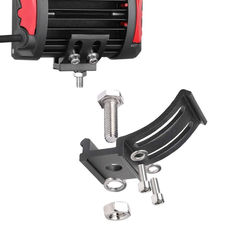 Muto-Beam Mounting Brackets for LED Lights, Muto-Beam 2PCS Universal Adjustable Base Brackets for LED Pods Light Bars Bracket for Truck Driving Light Bracket for UTV ATV Car Fog Light - Image 2